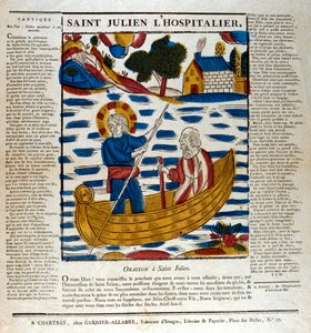 St Julian, gezginlerin koruyucu azizi, 19. yüzyıl by Unbekannt