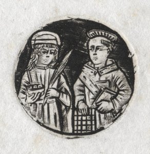 Aziz Lawrence ve Aziz Lucy, c. 1487. by Unbekannt