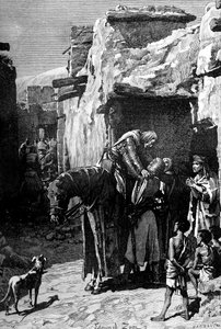 Fransa Kralı St Louis, Sarazenlerden sığınmak istiyor, 1909 by Unbekannt