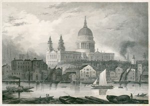 St Paul Katedrali, Londra Şehri, 1850 by Unbekannt