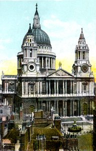 St Pauls Katedrali, Londra, 20. Yüzyıl by Unbekannt