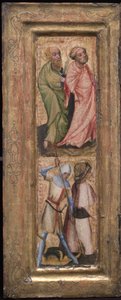 Aziz Peter ve Aziz Paul, Aziz George ve Büyük Aziz James, c. 1424. by Unbekannt