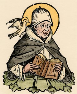Aziz Thomas Aquinas, 13. yüzyıl İtalyan filozofu ve ilahiyatçısı by Unbekannt