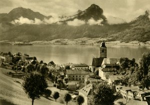 St Wolfgang im Salzkammergut, Yukarı Avusturya, c1935. by Unbekannt