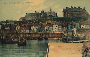 Stade & Inner Harbour, Folkestone, 19. yüzyıl sonu - 20. yüzyıl başı by Unbekannt