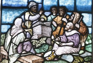 Vitray: Abraham, İsrail, Budapeşte, Hongrie halkıyla Tevrat