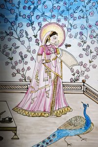 Iskcon tapınağında vitray, Londra, Grande-Bretagne by Unbekannt