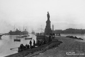 Ferdinand de Lesseps Heykeli, Port Said, Mısır, c1920s-c1930s by Unbekannt