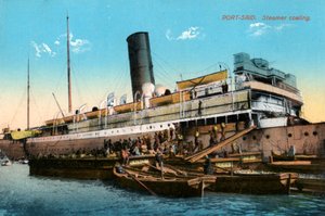 Vapur kömürü, Port Said, Mısır, 20. yüzyıl by Unbekannt