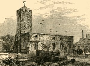 Stoke Newington Kilisesi, 1750, c1876. by Unbekannt