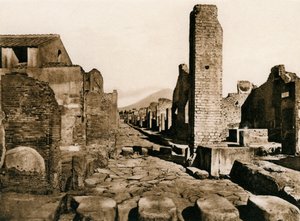 Strada Stabiana, Pompeii, İtalya, c1900