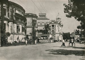 Strand Yolu, Rangoon. - Postane, Hindistan İmparatorluk Bankası. Uzaktaki Özel Ev, 1900. by Unbekannt