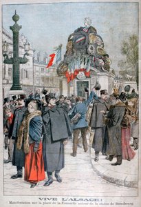 Strasbourg heykeli, Place de la Concorde, Paris, 1904 by Unbekannt