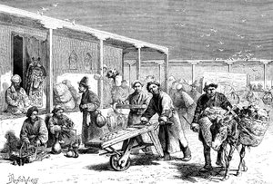 Sokak sahnesi, Yarkent, c1890 by Unbekannt