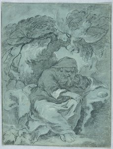 St. Paul the Hermit için çalışma by Unbekannt