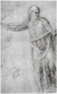 İsa figürü için çalışma, c1555 1958 by Unbekannt