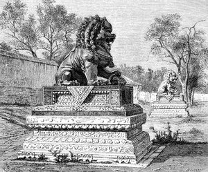 Yazlık Saray, Bronz Aslan, İmparatorluk Gücü Amblemi, c1890 by Unbekannt