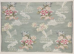 Tafta, Brocaded, c. 1750. by Unbekannt