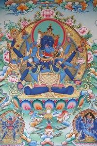 Tantrisme: Tibet tantrik tanrıçası. Kopan Manastırı, Katmandu, Nepal by Unbekannt
