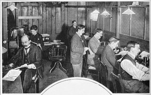 Daily Express gazetesinin bant ve telgraf odası, Londra, c1900 1903 by Unbekannt