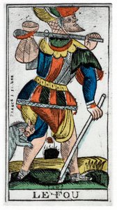 Aptalın tarot kartı, Jergot Tarot, 17. yüzyıl. by Unbekannt