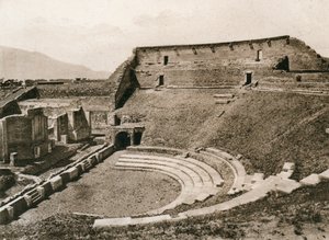 Trajik Tiyatro, Pompeii, İtalya, c1900