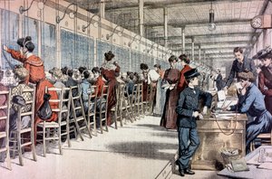 Telefon Santrali, Paris, 1904 by Unbekannt