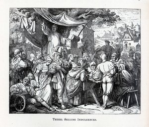Tetzel Hoşgörü Satıyor, 1882 by Unbekannt