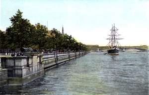 Thames Dolgusu, Londra, 20. Yüzyıl by Unbekannt