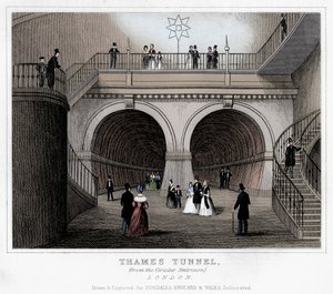 Thames Tüneli, Londra, 19. yüzyıl by Unbekannt