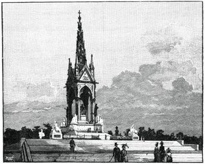 Albert Anıtı, Kensington, Londra, 1900 by Unbekannt