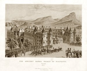 Holyrood Antik Kraliyet Sarayı. Edinburg, 19. yüzyıl ortası by Unbekannt