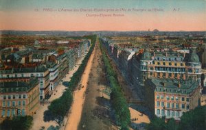 Avenue des Champs-Elysees, Paris, c1920 by Unbekannt