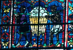 Fırıncılar, vitray, Chartres Katedrali, Fransa, 1194-1260 by Unbekannt