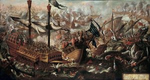İnebahtı Savaşı, 17. yüzyıl by Unbekannt
