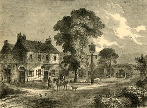 Bell Inn, Kilburn, 1750, c1876. by Unbekannt