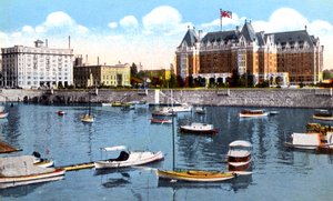 Belmont Binası, Union Club ve Empress Hotel, Victoria, British Columbia, Kanada, c1900s by Unbekannt