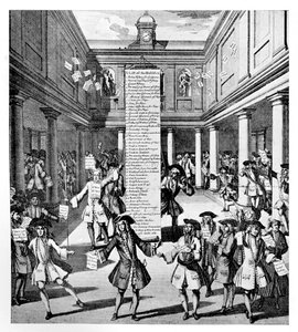 The Bubblers Bubble veya The Devil En Arkadakini Alır, 1720 by Unbekannt