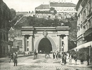 Buda Kalesi Tüneli, Budapeşte, Avusturya-Macaristan, 1895. by Unbekannt