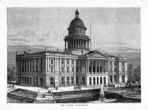 Capitol, Sacramento, Kaliforniya, ABD, 1877 by Unbekannt