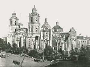 Katedral, Mexico City, Meksika, 1895. by Unbekannt