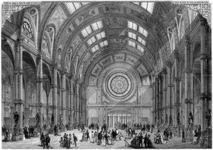 Central Hall, Alexandra Palace, Londra, 1875 by Unbekannt