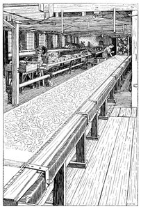 The Chintz Printing Room, Merton Abbey Mills, Londra, 1899 by Unbekannt