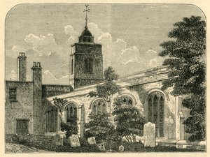 Allhallows Kilisesi, Barking, 1750, c1872. by Unbekannt