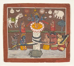 Süt Okyanusunun Çalkalanması, M.Ö. 1780-90. by Unbekannt
