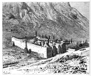 St Catherine Manastırı, Sina Dağı, Mısır, 1895 by Unbekannt