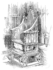 Taç Giyme Koltuğu, Westminster Abbey, Londra, 1900 by Unbekannt