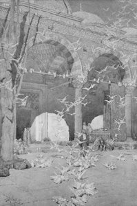 Güvercinler Camii Avlusu, 1913 by Unbekannt
