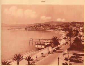 Croisette ve Mont Chevalier, Cannes, 1930. by Unbekannt
