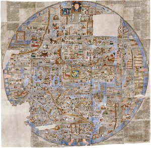 Ebstorf Haritası, c. 1300 by Unbekannt